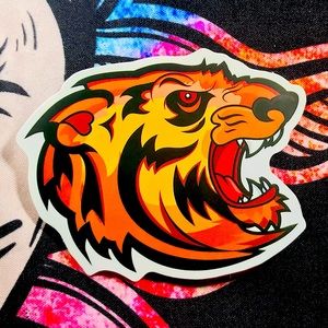 Alpha Tiger Single Accent Waterproof PVC Sticker